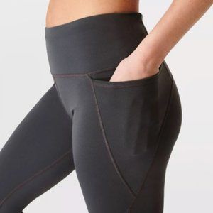 Sweaty Betty Power Workout Leggings Slate Gray 7/8 Tight
